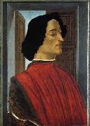 BOTTICELLI, Sandro Portrait of Giuliano de Medici oil painting reproduction